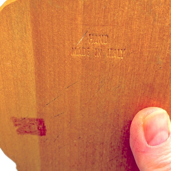 Vintage Rare Romer Italy Hand Craved Wood Figurine Of A Oil Man With Oil Rig - Picture 12 of 13